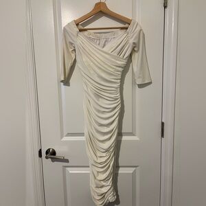Off white Monica Wiggle Laura Byrnes Dress Small